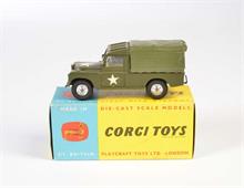 Corgi Toys, US Army Land Rover (500) + Zubehör