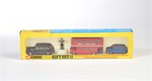 Corgi Toys, London Set mit gelber Box (nur Taxi + Mini mit Whizzwheels)