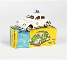 Corgi Toys, VW Käfer Polizei holländische Version, weiß