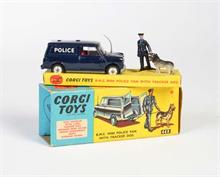 Corgi Toys, BMC Mini Police Van mit geformten Felgen ohne Diorama