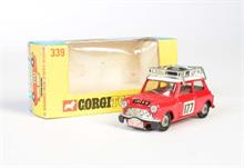 Corgi Toys, Austin BMC Monte Car in Blister mit Speichenfelgen