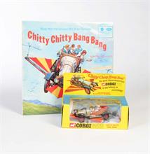 Corgi Toys, Chitty Chitty Bang Bang in Originalkarton + Schallplatte