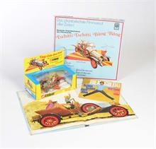 Corgi Toys, Chitty Chitty Bang Bang, Neuauflage 1991 mit Schallplatte, Single + Heft