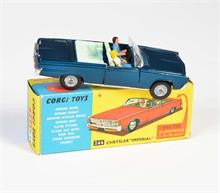 Corgi Toys, Chrysler Imperial Crown Cabriolet, blau + innen blau