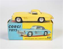 Corgi Toys, Mercedes Benz 300 SL Coupe, gelb (sehr selten)