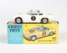 Corgi Toys, Lotus Elan S 2 Cabriolet mit Fahrer, weiß (sehr seltene Farbe)