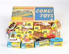 Corgi Toys, GS 25 Tankstellen Bausatz Geschenkset (vollständig)