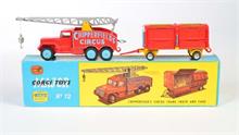 Corgi Toys, 6x6 Crane Truck mit Käfig Anhänger