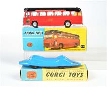 Corgi Toys, Midland Express Bus + Proteus Campbell Bluebird Record Car
