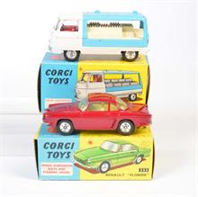 Corgi Toys, Renault Floride + Commer Milk Float