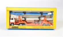 Corgi Toys, Scamnell Autotransporter 3 Deck (weiß, orange + blau)