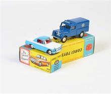 Corgi Toys, Triumph Herald Coupe + RAC Radio Land Rover