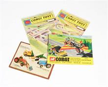 Corgi Toys, Chitty Chitty Bang Bang, Katalog frz, Katalog engl. + Faltblatt neue Modelle engl.