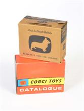 Corgi Toys, 2 leere Katalogboxen