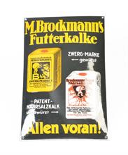 Brockmann, Emailleschild "Futterkalke"