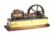 Mustermodell: Liegende Dampfmaschine um 1880