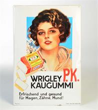 Plakat Industrie Berlin , Blechschild "Wrigley Kaugummi"