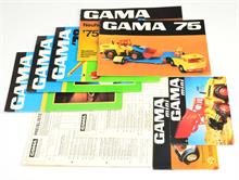 Gama, Prospekte 70er/80er Jahre