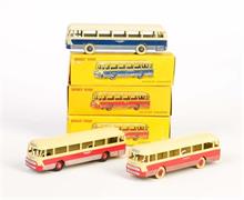 Dinky Toys, 3x 29F Autocar Chausson Bus