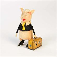 Schuco, Schwein mit Koffer