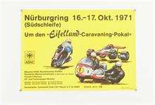 3 Plakate Motorradrennen: Assen 1965, Nürburgring 1971 + Hockenheim 1977
