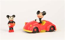 Mickey Mouse Car Radio + Porzellan Mickey Maus