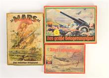 Adler u.a., 3 Spiele, "Luftkampf", "Mars" + "Das große Belagerungsspiel"
