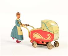 A.Hahn, Frau mit Kinderwagen