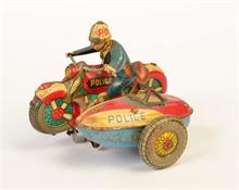 Polizeimotorrad mit Beiwagen