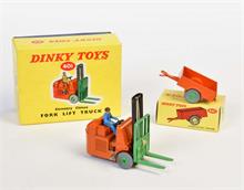 Dinky Toys, Fork Lift Truck + Trailer 401 + 341