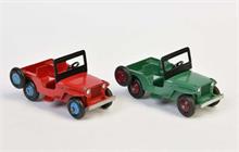 Dinky Toys, 2 Jeeps 25Y