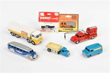 Dinky Toys, Märklin, Corgi Toys u.a., 7 Modellautos