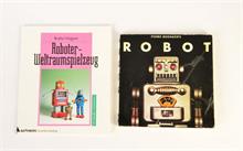 2 Bücher, "Robots" + "Roboter Weltraumspielzeug"