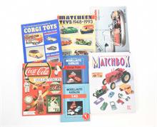 Corgi, Matchbox u.a., Diverse Sammlerbücher + Kataloge