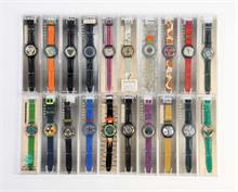 Swatch, 20 Automatic + Scuba Uhren