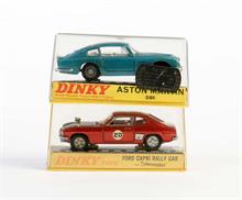 Dinky Toys, Aston Martin + Ford Capri