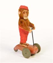 Schuco, Affe  mit Schwungrad Roller