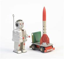 Strenco, Roboter ST 1, Karre + Rakete