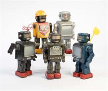 5 defekte Roboter