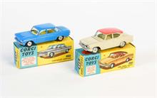 Corgi Toys, Chevrolet Corvair + Ford Consul Classic