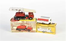 Märklin, Wohnwagen + Dinky Toys Jones Fleetmaster Crane