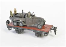 Märklin, Flachbordwagen + Militär LKW