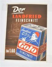Plakat Landfried Zigaretten "Der Landfried Feinschnitt"