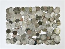 Altdeutschland, kl. Konvolut von altdeutschen Silberkleinmünzen verschiedener Gebiete und Regenten. Ca 180 Stück