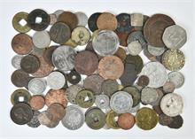 Ausland, kl. Konvolut von alten meist ausländischen Münzen. Ca. 107 Stück