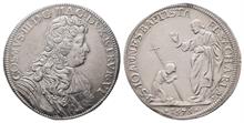 Italien Toscana, Cosimo III. Medici 1670-1723, 1/2 Piastra 1676