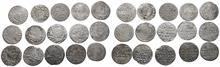 Polen, kl. Konvolut von Kleinmünzen, meist aus der Regentschaft von Sigismund III. und Stephan Bathory. 15 Stück