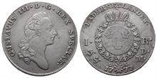 Schweden, Gustav III. 1771-1792, Riksdaler 1777