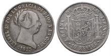 Spanien, Isabel II. 1833-1868, 10 Reales 1853