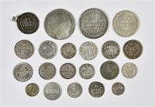 Braunschweig, kl. Konvolut Silbermünzen. 21 Stück.